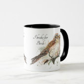 Mug Frein pour oiseaux Citation Oiseau Kestrel Couple (Devant droit)