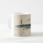 Mug Frelon F-18 (Devant gauche)