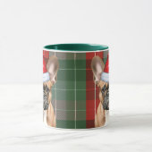 Mug French Buldog Lover Holiday Plaid Christmas (Centre)
