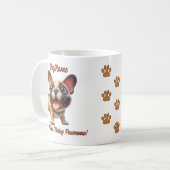 Mug French Bulldog - Ajouter le nom du chien, modifier (Devant gauche)