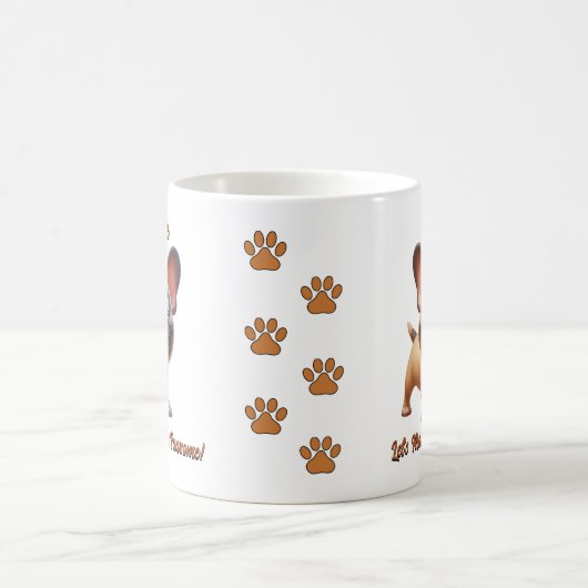 Mug French Bulldog - Ajouter le nom du chien, modifier (Centre)