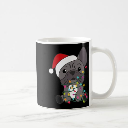 Mug French Bulldog Christmas Snow Winter Animals (Droite)