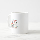 Mug French Bulldog Dog Christmas Lights Cute Pet Match (Devant gauche)