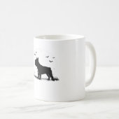 Mug French Bulldog Dog � Halloween Moon Silhouette Ove (Devant droit)