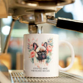Mug French Bulldog Flowee Café et Frenchie Kisses