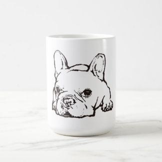 Mug French Bulldog Handwritten Illustration  CoffeeMug