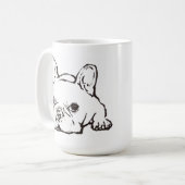Mug French Bulldog Handwritten Illustration  CoffeeMug (Devant gauche)
