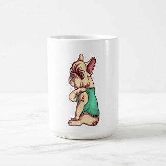 Mug French Bulldog I Love Maman Tattoo Funny
