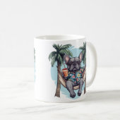 Mug French Bulldog In Hawaiian Top (Devant droit)