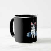 Mug French Bulldog Poids Funny Deadlift Gym (Devant gauche)