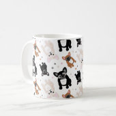 Mug French Bulldog Pups et Pois français (Devant gauche)