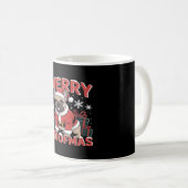 Mug French Bulldog Santa Claus Hat Merry Christmas Dog (Devant droit)
