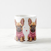 Mug French Bulldogs Valentine's Day (Centre)