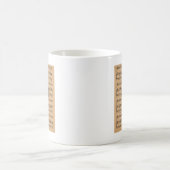Mug French Horn ~ Avec Arrière - plan Partition (Centre)