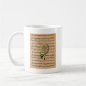 Mug French Horn ~ Avec Arrière - plan Partition (Gauche)