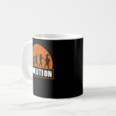 Mug French Horn Player, Funny French Horn Evolution4 (Devant gauche)