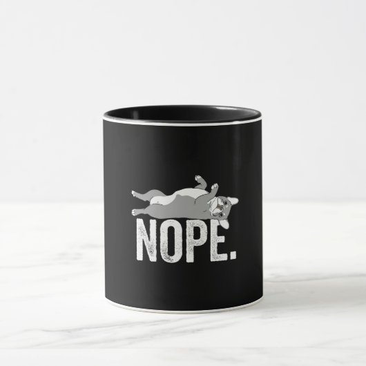 Mug Frenchie blindée - Attitude non droite (Centre)