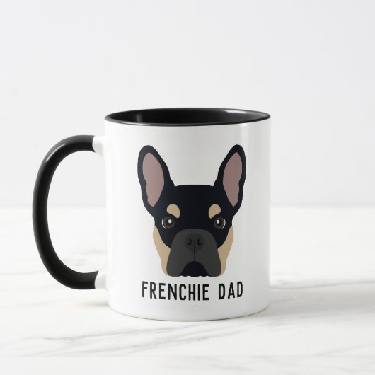 Mug Frenchie Dad Black et Tan French Bulldog (Gauche)