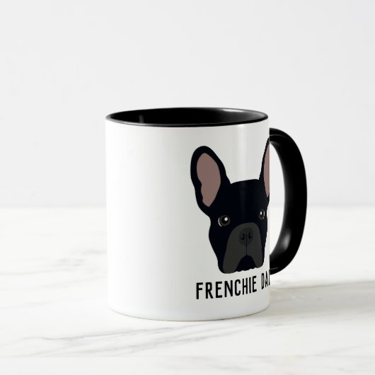 Mug Frenchie Dad Black French Buldog (Devant droit)