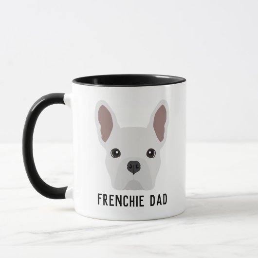 Mug Frenchie Dad White French Buldog (Gauche)