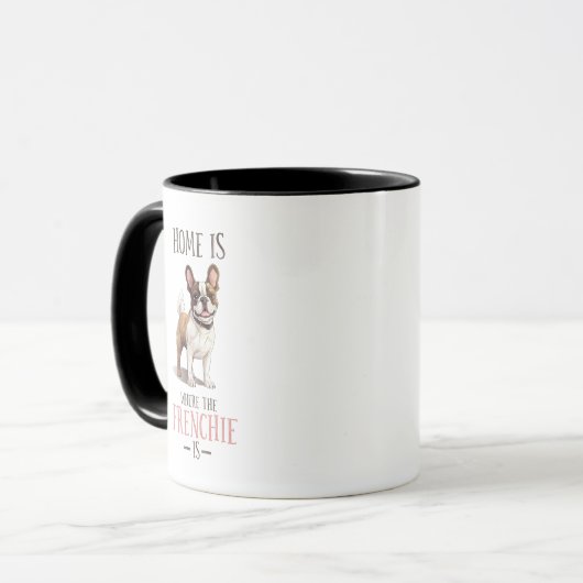 Mug Frenchie : Embrassez chez vous avec notre Bulldog (Devant gauche)