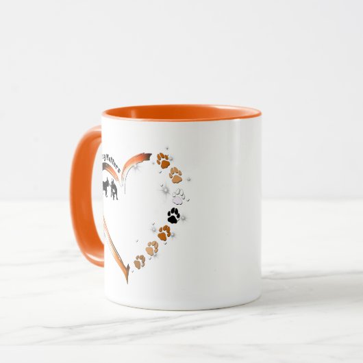 Mug Frenchie Every Dog Matters Golden Heart Pet pour a (Devant gauche)
