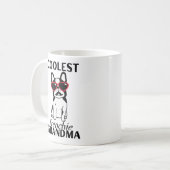 Mug Frenchie Grandma la plus froide, Funky French Bull (Devant gauche)