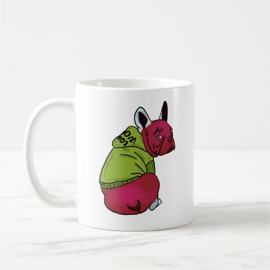 Mug Frenchie, l'impopulaire chien français (Gauche)