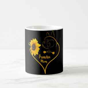Mug Frenchie Maman Avec Tournesol Cute Frenchie Amateu