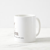 Mug Frenchie Mom 99 Percent Caffeinated Funny Coffee D (Devant droit)