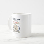 Mug Frenchie Mom Established Chaos Maintained Design (Devant gauche)