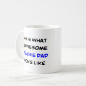 Mug frenchie papa, génial (Devant gauche)