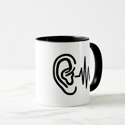 Mug Fréquence d'oreille (Devant droit)