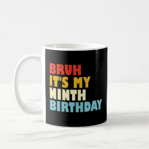 Mug Frère c'est mon 9ème anniversaire Neuvième anniver