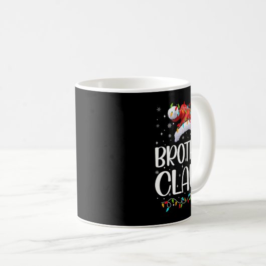 Mug Frère Claus Jeu Lumières Pyjama de Noël Matchine (Devant droit)