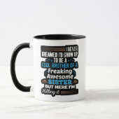 Mug Frère Cool De Sœur Géniale Cadeau (Gauche)