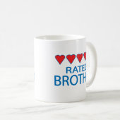 Mug Frère de cinq cœurs (Devant droit)