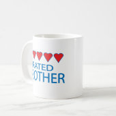 Mug Frère de cinq cœurs (Devant gauche)