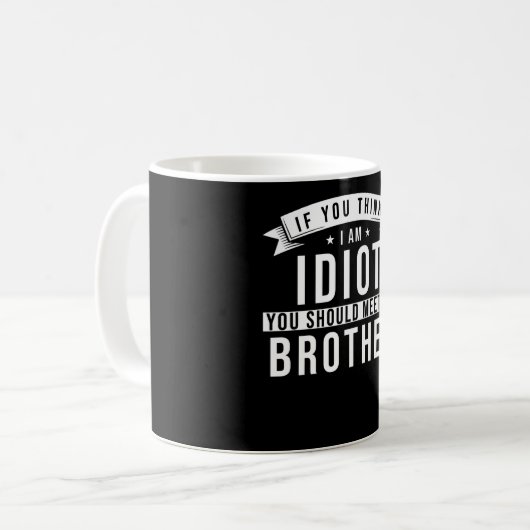 Mug Frère disant drôle (Devant gauche)