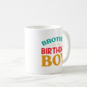 Mug Frère du garçon d'anniversaire (Devant droit)