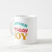 Mug Frère du garçon d'anniversaire (Devant gauche)
