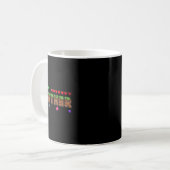 Mug Frère du garçon d'anniversaire jeu de pixels appar (Devant gauche)