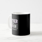 Mug Frère D'Un Guerrier Épilepsie Frère Ribbo Violet (Devant gauche)