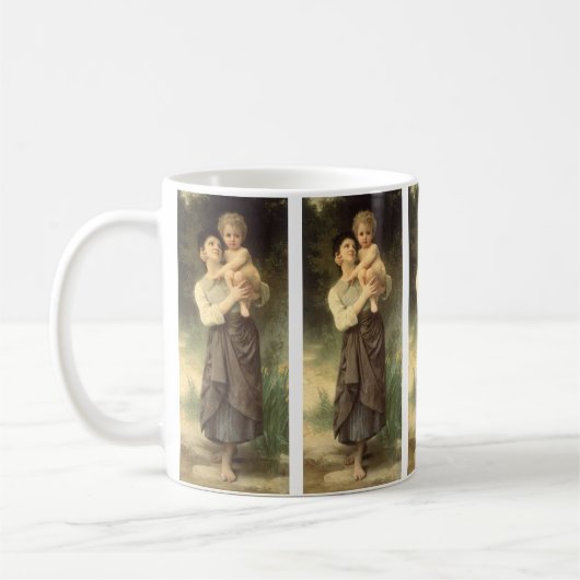 Mug Frère et soeur par William Adolphe Bouguereau (Gauche)