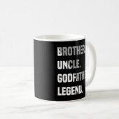 Mug Frère oncle Godfather Légende (Devant droit)