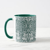 Mug Frère Rabbit Motif vert William Morris (Gauche)