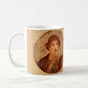 Mug Fresco of sappho in Pompeii