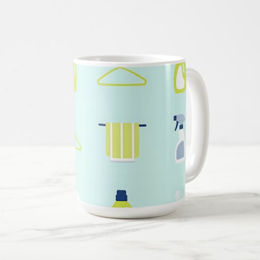Mug Fresh Laundry Day Pattern (Devant droit)