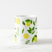 Mug Fresh lemons with flowers and leaves (Centre)