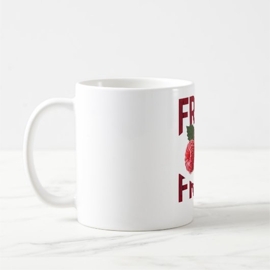 Mug Fresh Raspberry Minimalist Fruit (Gauche)
